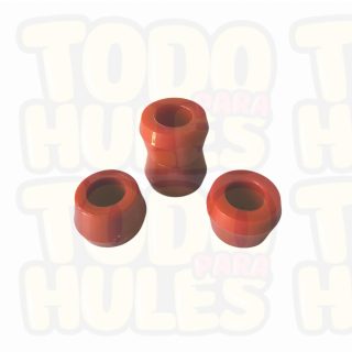 Juego de gomas amortiguador cónica doble roja